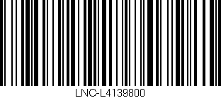 Código de barras (EAN, GTIN, SKU, ISBN): 'LNC-L4139800'