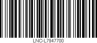 Código de barras (EAN, GTIN, SKU, ISBN): 'LNC-L7947700'