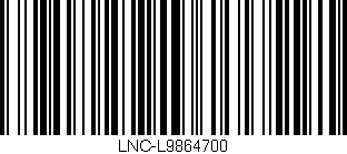 Código de barras (EAN, GTIN, SKU, ISBN): 'LNC-L9864700'