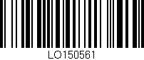 Código de barras (EAN, GTIN, SKU, ISBN): 'LO150561'