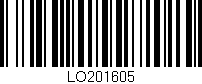 Código de barras (EAN, GTIN, SKU, ISBN): 'LO201605'