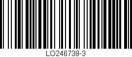 Código de barras (EAN, GTIN, SKU, ISBN): 'LO246738-3'