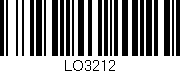 Código de barras (EAN, GTIN, SKU, ISBN): 'LO3212'