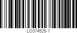 Código de barras (EAN, GTIN, SKU, ISBN): 'LO374525-1'