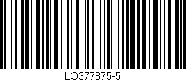 Código de barras (EAN, GTIN, SKU, ISBN): 'LO377875-5'