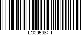 Código de barras (EAN, GTIN, SKU, ISBN): 'LO385364-1'