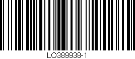 Código de barras (EAN, GTIN, SKU, ISBN): 'LO389938-1'
