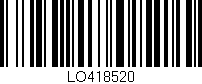 Código de barras (EAN, GTIN, SKU, ISBN): 'LO418520'