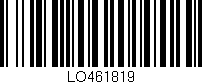 Código de barras (EAN, GTIN, SKU, ISBN): 'LO461819'