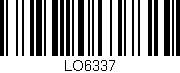 Código de barras (EAN, GTIN, SKU, ISBN): 'LO6337'