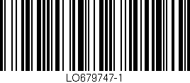 Código de barras (EAN, GTIN, SKU, ISBN): 'LO679747-1'