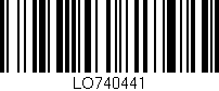 Código de barras (EAN, GTIN, SKU, ISBN): 'LO740441'