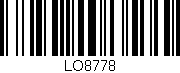 Código de barras (EAN, GTIN, SKU, ISBN): 'LO8778'