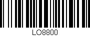 Código de barras (EAN, GTIN, SKU, ISBN): 'LO8800'