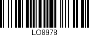 Código de barras (EAN, GTIN, SKU, ISBN): 'LO8978'