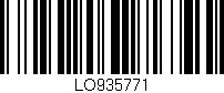 Código de barras (EAN, GTIN, SKU, ISBN): 'LO935771'