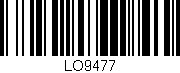 Código de barras (EAN, GTIN, SKU, ISBN): 'LO9477'