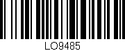 Código de barras (EAN, GTIN, SKU, ISBN): 'LO9485'