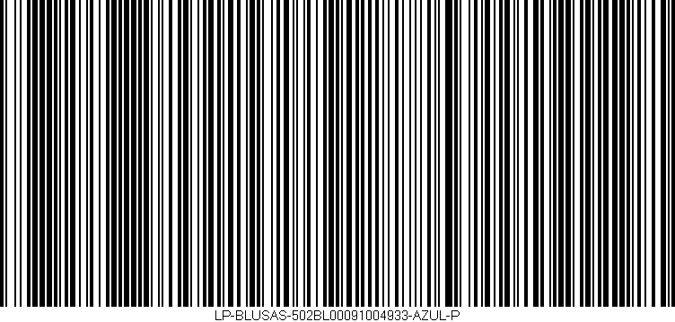 Código de barras (EAN, GTIN, SKU, ISBN): 'LP-BLUSAS-502BL00091004933-AZUL-P'