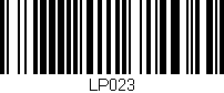 Código de barras (EAN, GTIN, SKU, ISBN): 'LP023'