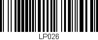 Código de barras (EAN, GTIN, SKU, ISBN): 'LP026'