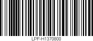 Código de barras (EAN, GTIN, SKU, ISBN): 'LPF-H1370800'