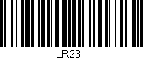 Código de barras (EAN, GTIN, SKU, ISBN): 'LR231'