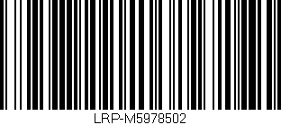 Código de barras (EAN, GTIN, SKU, ISBN): 'LRP-M5978502'