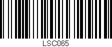 Código de barras (EAN, GTIN, SKU, ISBN): 'LSC065'