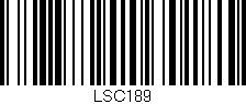 Código de barras (EAN, GTIN, SKU, ISBN): 'LSC189'