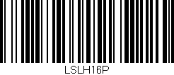 Código de barras (EAN, GTIN, SKU, ISBN): 'LSLH16P'