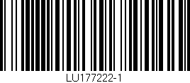 Código de barras (EAN, GTIN, SKU, ISBN): 'LU177222-1'