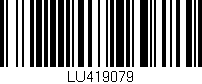 Código de barras (EAN, GTIN, SKU, ISBN): 'LU419079'