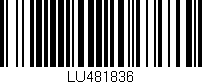 Código de barras (EAN, GTIN, SKU, ISBN): 'LU481836'