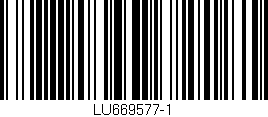 Código de barras (EAN, GTIN, SKU, ISBN): 'LU669577-1'
