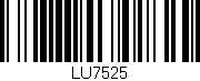 Código de barras (EAN, GTIN, SKU, ISBN): 'LU7525'