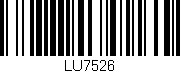 Código de barras (EAN, GTIN, SKU, ISBN): 'LU7526'