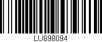 Código de barras (EAN, GTIN, SKU, ISBN): 'LU898094'