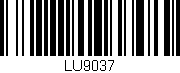 Código de barras (EAN, GTIN, SKU, ISBN): 'LU9037'