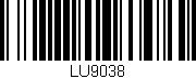 Código de barras (EAN, GTIN, SKU, ISBN): 'LU9038'