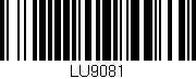 Código de barras (EAN, GTIN, SKU, ISBN): 'LU9081'