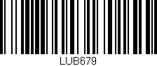 Código de barras (EAN, GTIN, SKU, ISBN): 'LUB679'