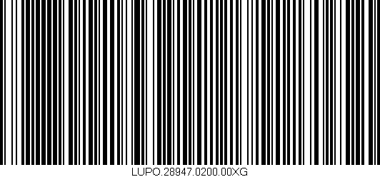 Código de barras (EAN, GTIN, SKU, ISBN): 'LUPO.28947.0200.00XG'