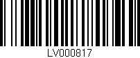 Código de barras (EAN, GTIN, SKU, ISBN): 'LV000817'