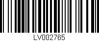 Código de barras (EAN, GTIN, SKU, ISBN): 'LV002765'