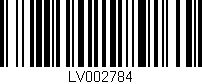 Código de barras (EAN, GTIN, SKU, ISBN): 'LV002784'