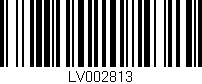Código de barras (EAN, GTIN, SKU, ISBN): 'LV002813'