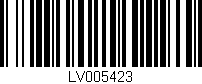 Código de barras (EAN, GTIN, SKU, ISBN): 'LV005423'