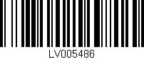 Código de barras (EAN, GTIN, SKU, ISBN): 'LV005486'