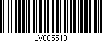 Código de barras (EAN, GTIN, SKU, ISBN): 'LV005513'